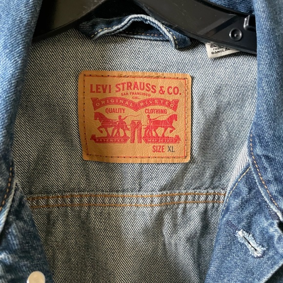 Mens Levi Strauss Denim Jacket Size XL - Picture 2 of 5